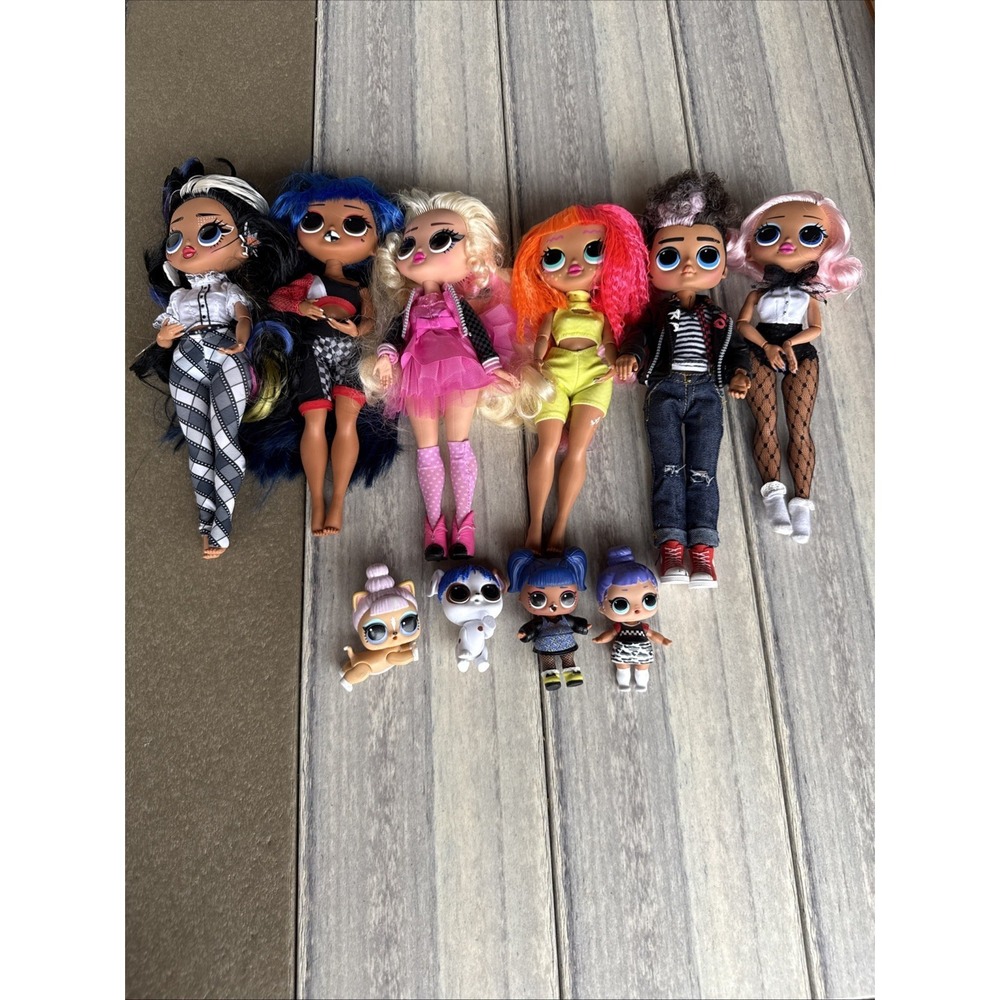 Mixed Lot Of 6 LOL Surprise Dolls And 4 Minis